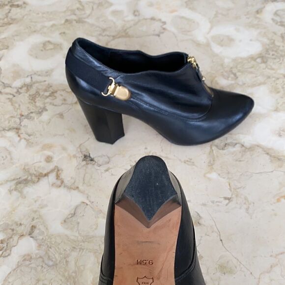 Saks Fifth Avenue Leather Heeled Booties - Picture 8 of 13